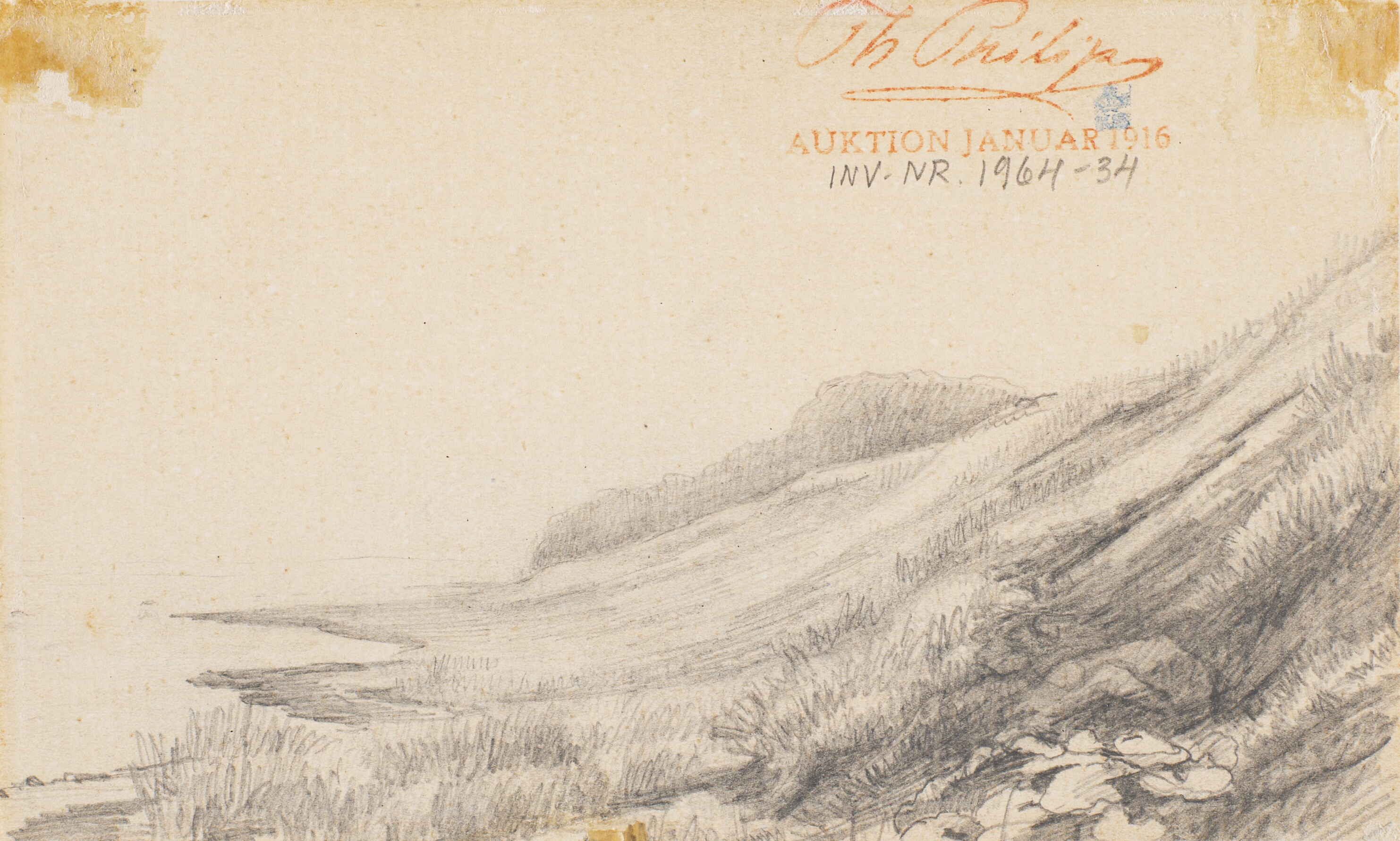 Skrænter ved en dansk kyst